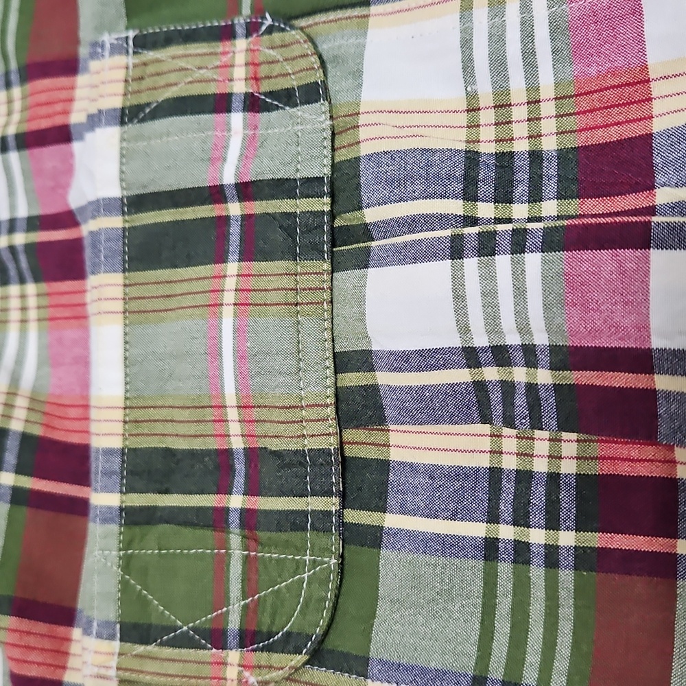 Orvis Sporting Traditions Short Sleeve Green Plaid Two Pocket Shirt Sze XL #1057 - Picture 12 of 16